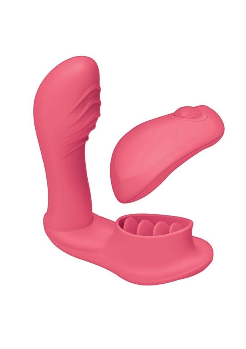Blaze Remote Control Satisfier Silicone Dual Mini Vibrator