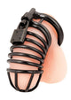 Blue Line Deluxe Chastity Cage Stainless Steel