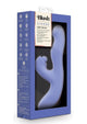 Blush Collection Simone Rechargeable Silicone Tapping Rabbit Vibrator - Blue