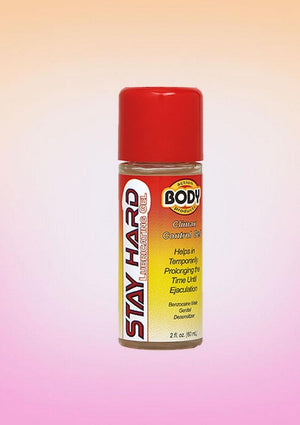 Body Action Stay Hard Water Based Lubricant with Benzocaine