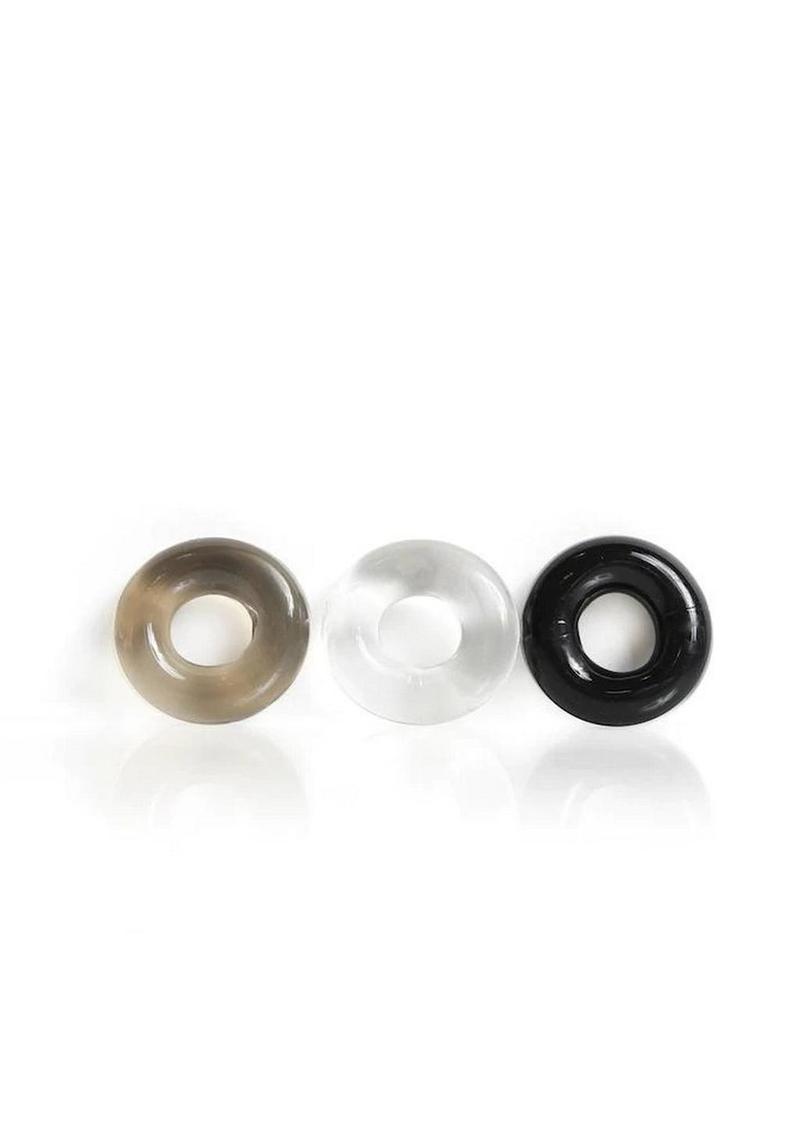 Boneyard Triple Play Stackable Bulge Cock Rings 3pc Set