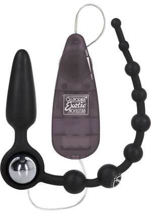 Booty Call Double Dare Silicone Vibrating Butt Plug Set