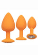 Cheeky Gems Silicone Anal Training Kit - Orange