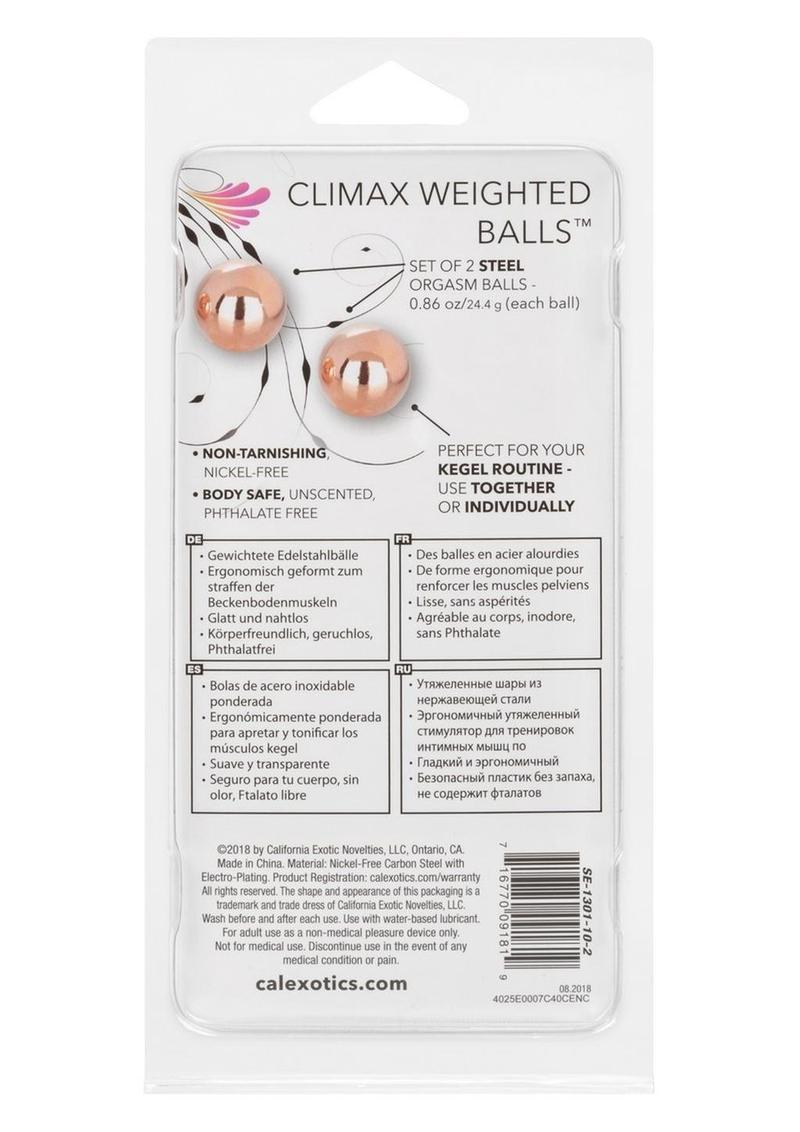 CalExotics Climax Weighted Balls Steel Kegel Training Set