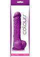 Colours Pleasures Silicone Dildo - Purple - 5in