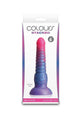 Colours Stacked Silicone Dildo - Blue/Pink - 6in