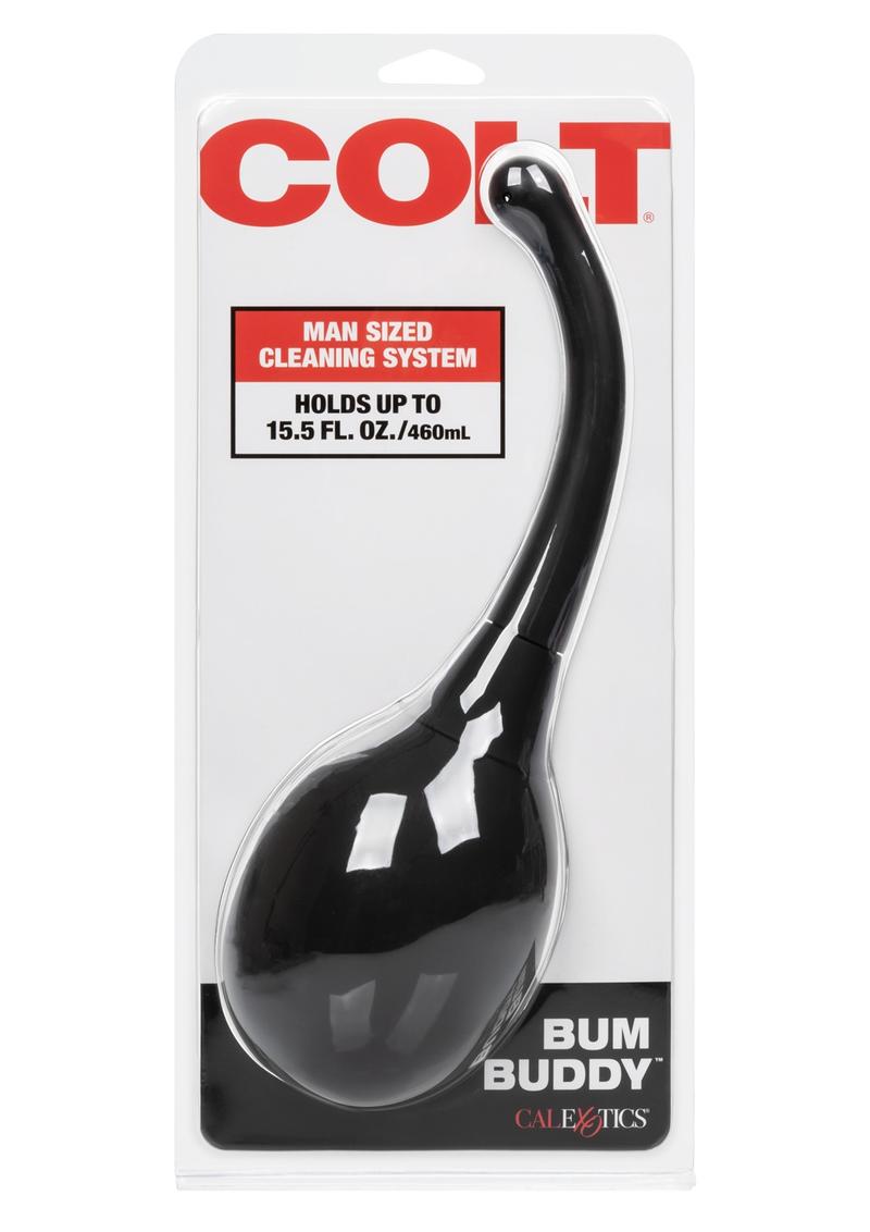 Black anal douche, retail packaging
