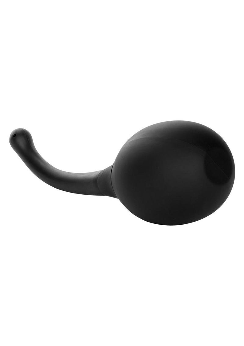 Black anal douche, side view
