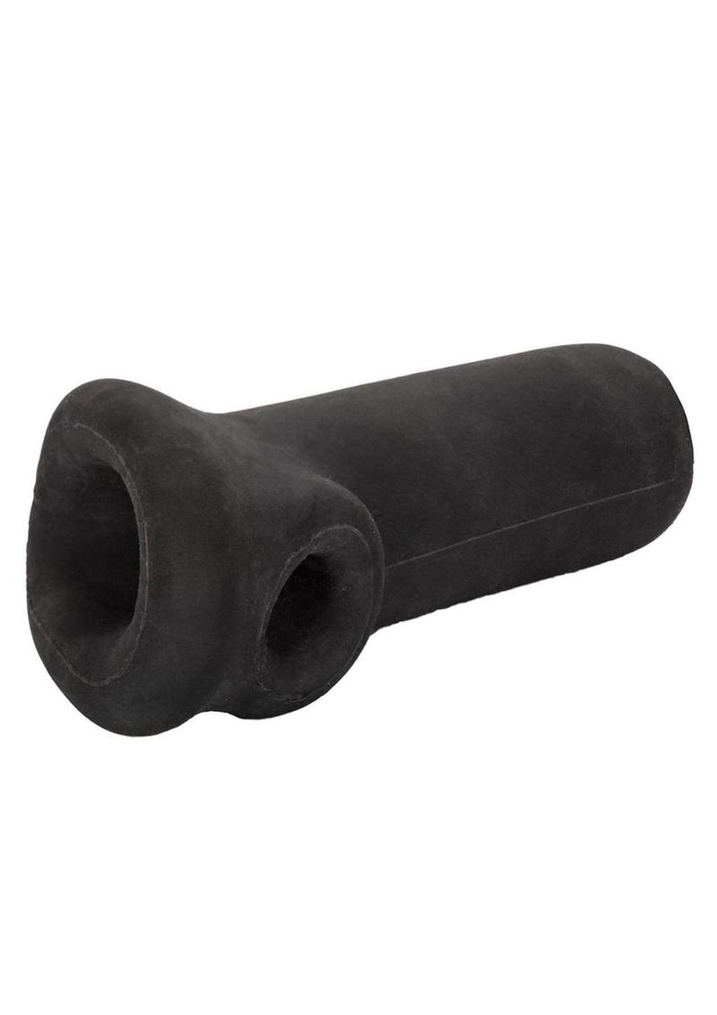Black Colt Slammer Penis Sleeve, angled view of opening