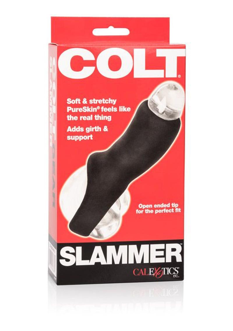 Black Colt Slammer Penis Sleeve in retail packaging
