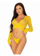 Daisy Lace Wrap-Around Crop Top and Side Tie Panty 2pc Set
