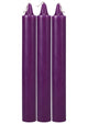 Doc Johnson Japanese Drip Candles - Purple - 3 Pack