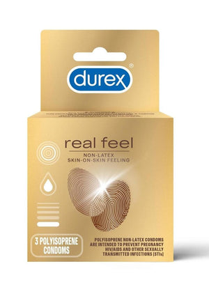 Durex RealFeel Non-Latex Lubricated Condoms 3 Pack