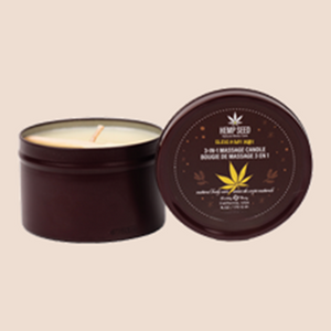 Earthly Body 2026 Hemp Seed 3-in-1 Holiday Massage Candle