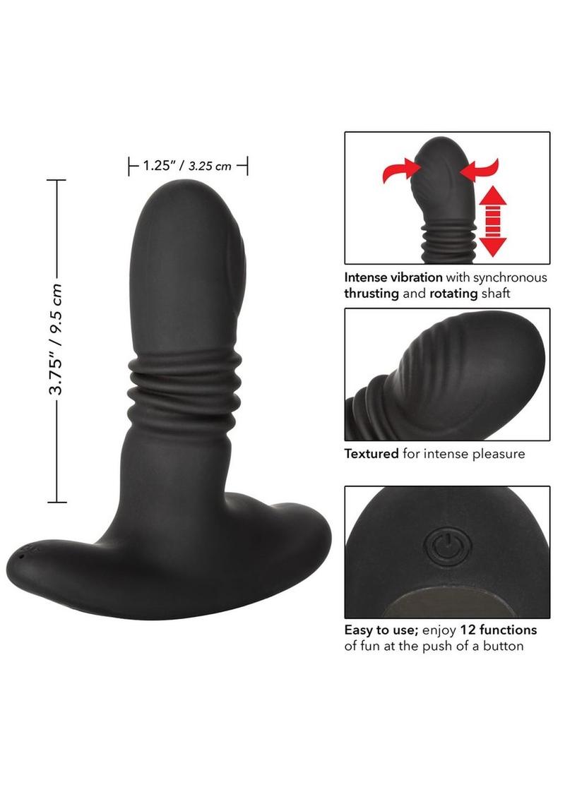 Eclipse Thrusting Rotator Probe Silicone Vibrating Anal Plug