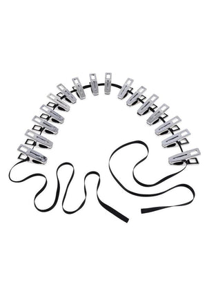 Edge Body Zipper Clothes Pins Clamp Set