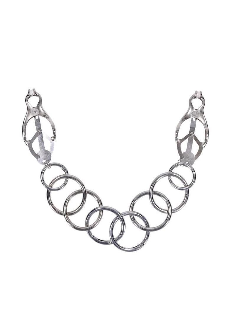 Edge Tuggable Clover Metal Nipple Clamps