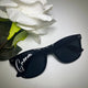 Black classic frame party sunglasses with GROOM lettering