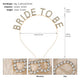 Gold rhinestone Bride To Be letter headband