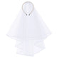 Artificial pearl headband with attached multi-layer white tulle veil