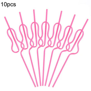Pink Bride Novelty Drinking Straw