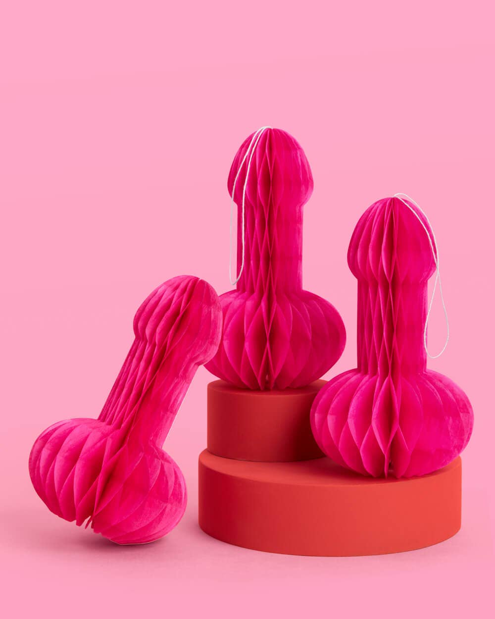 Novelty tissue paper accordion party decorations