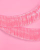 Pink holographic foil tinsel fringe party banner