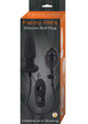 Fanny Hills Silicone Butt Plug Inflatable and Vibrating - Black