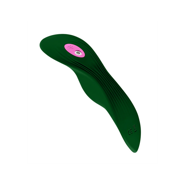 FemmeFunn Unda Panty Vibrator – Green, angled product view