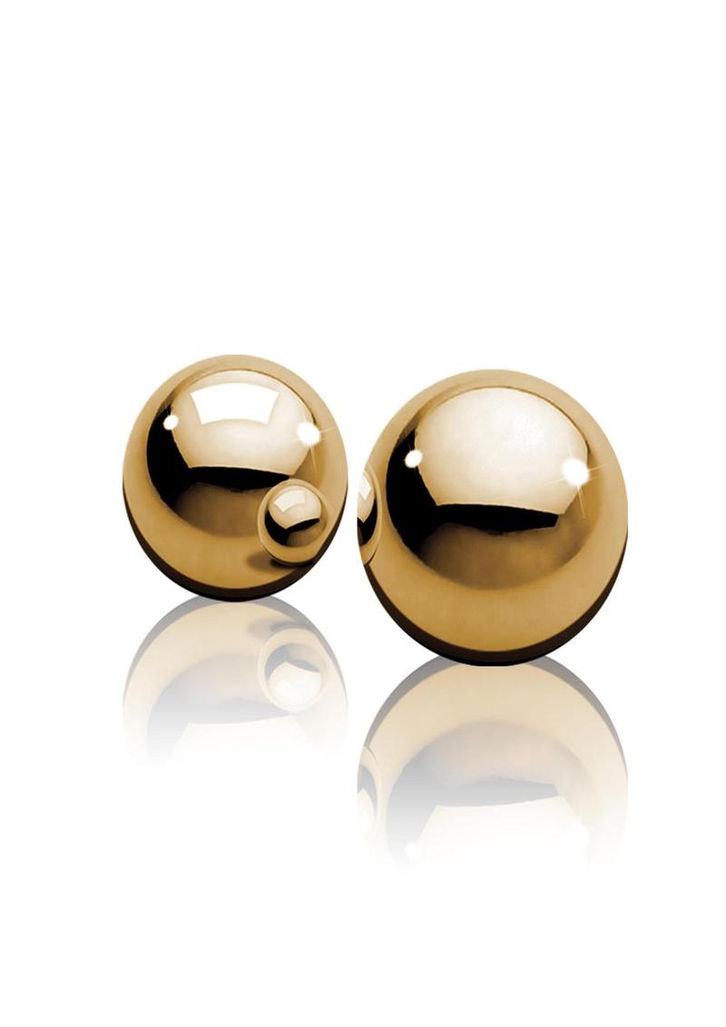 Fetish Fantasy Gold Ben-Wa Balls Polished Metal Kegel Exercisers