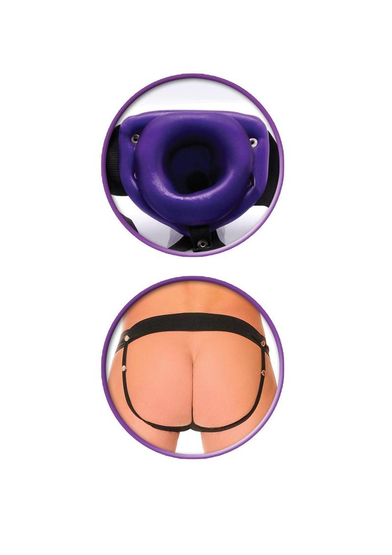 Fetish Fantasy Series Hollow Vibrating Strap-On Dildo and Harness
