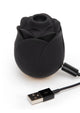 Fifty Shades Of Grey Black Rose Silicone Clitoral Suction Vibrator