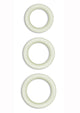 Firefly Halo Medium Silicone Cock Ring - Clear/Glow In The Dark - Medium