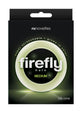 Firefly Halo Medium Silicone Cock Ring - Clear/Glow In The Dark - Medium
