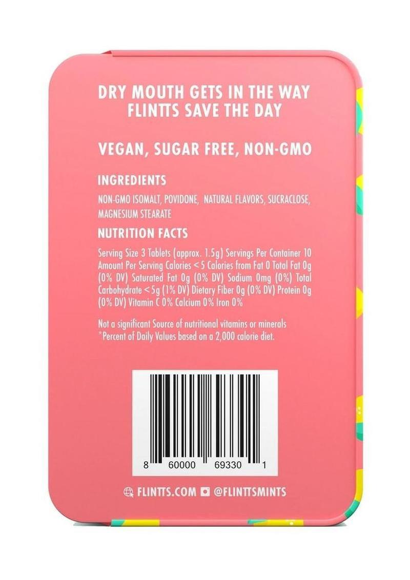 Flintts Mouth Watering Mints - Lemon