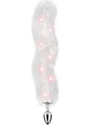 Foxy Tail Silicone Butt Plug - White