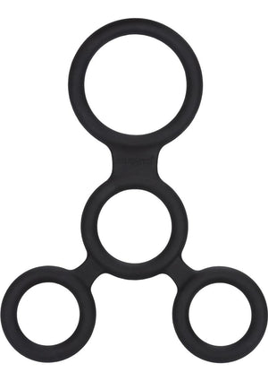 CalExotics Full Erection Spreader Silicone Cock Ring System