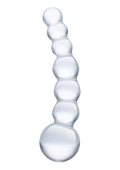 Glas Curved Beaded Glass Dildo