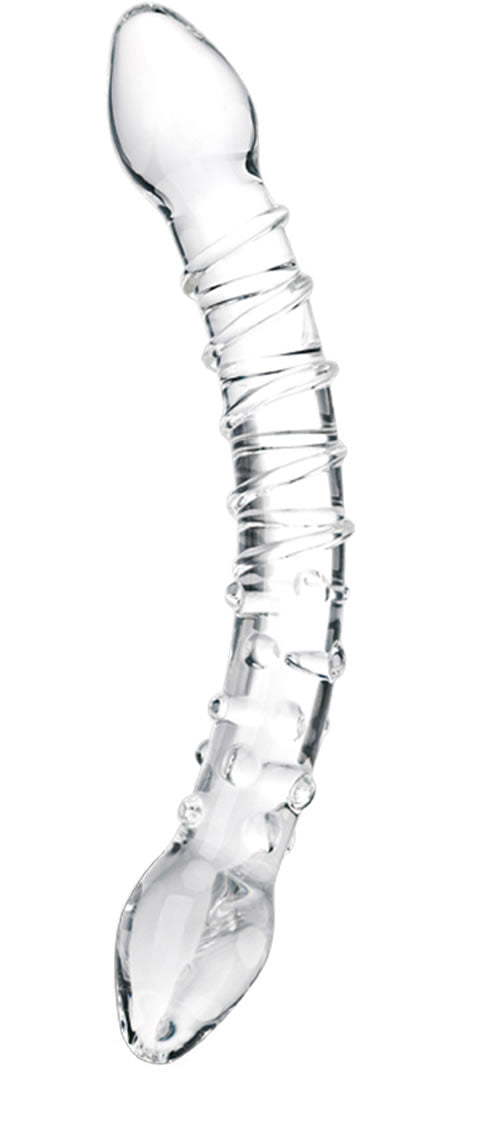 Glas Double Trouble Glass Dildo - Clear