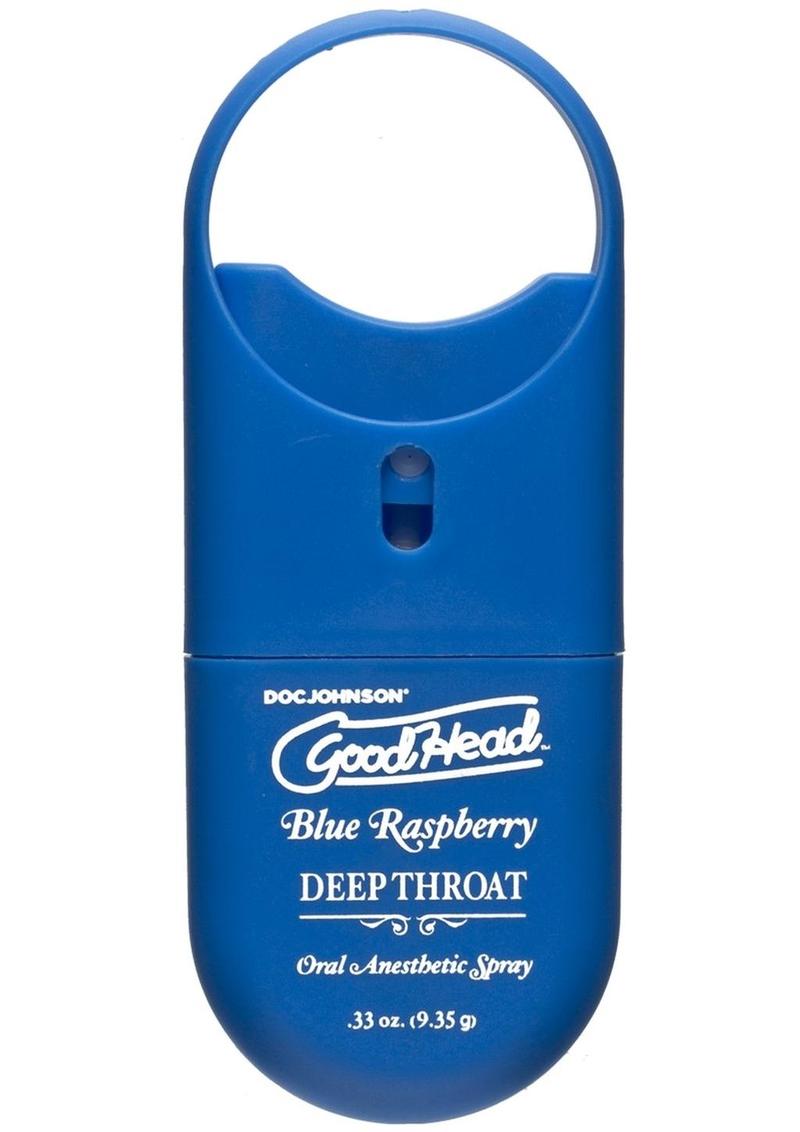 Goodhead Deep Throat To-Go Oral Spray Blue Raspberry Flavor