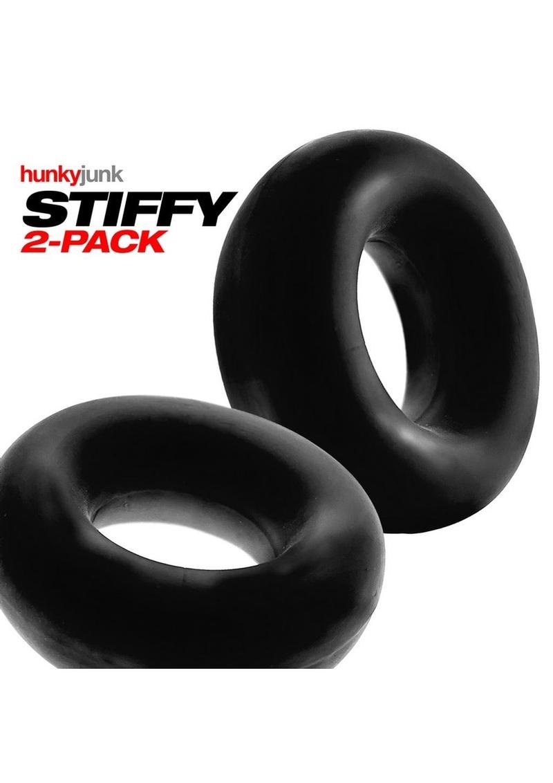 Hunkyjunk Stiffy Bulge Silicone Cock Rings 2 Pack