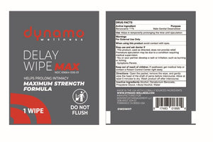 Dynamo Wellness Maximum Strength 7.5% Delay Wipe