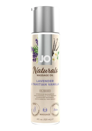 JO Naturals Lavender and Tahitian Vanilla Massage Oil