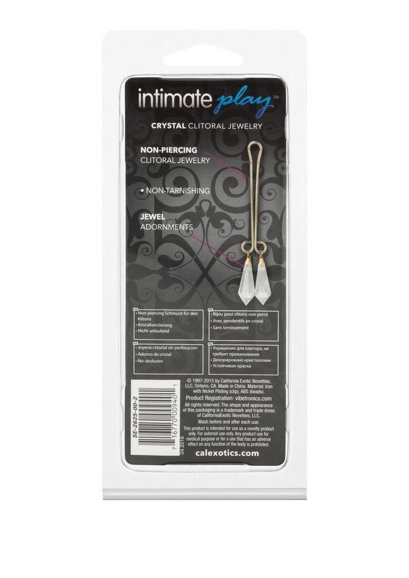CalExotics Intimate Play Non-Piercing Clitoral Jewelry