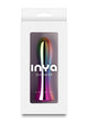 Inya Shimmer Rechargeable Steel Vibrator - Metal/Multicolor