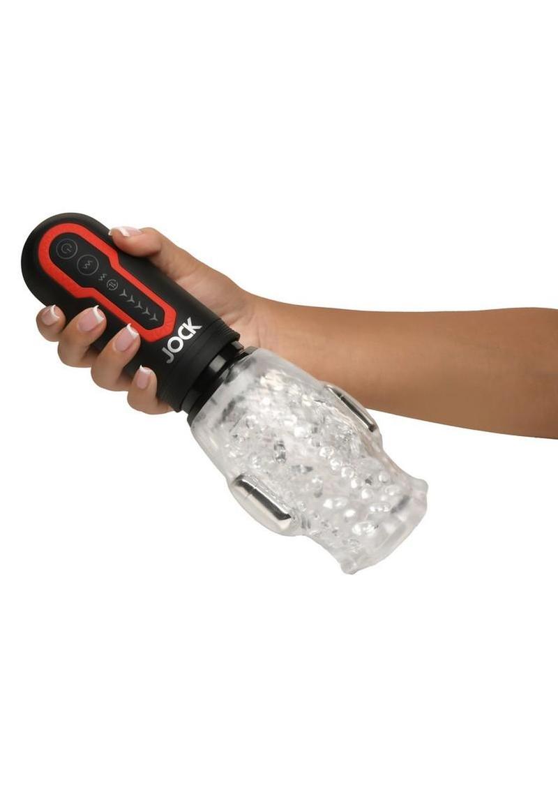 Jock Spinning and Thrusting Rechargeable Masturbator