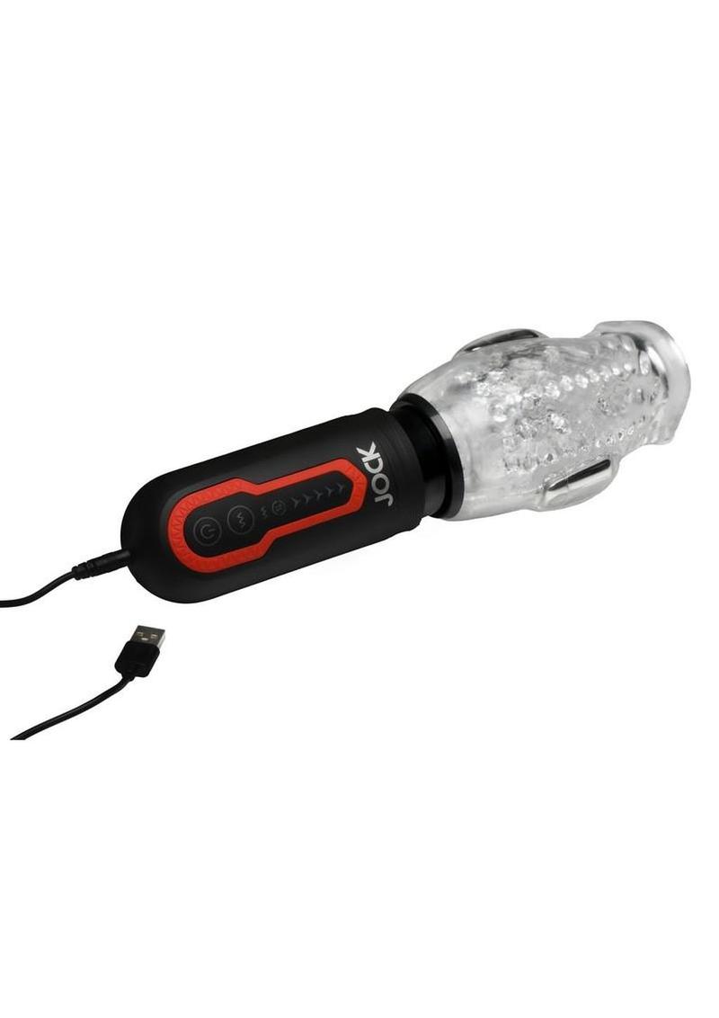 Jock Spinning and Thrusting Rechargeable Masturbator