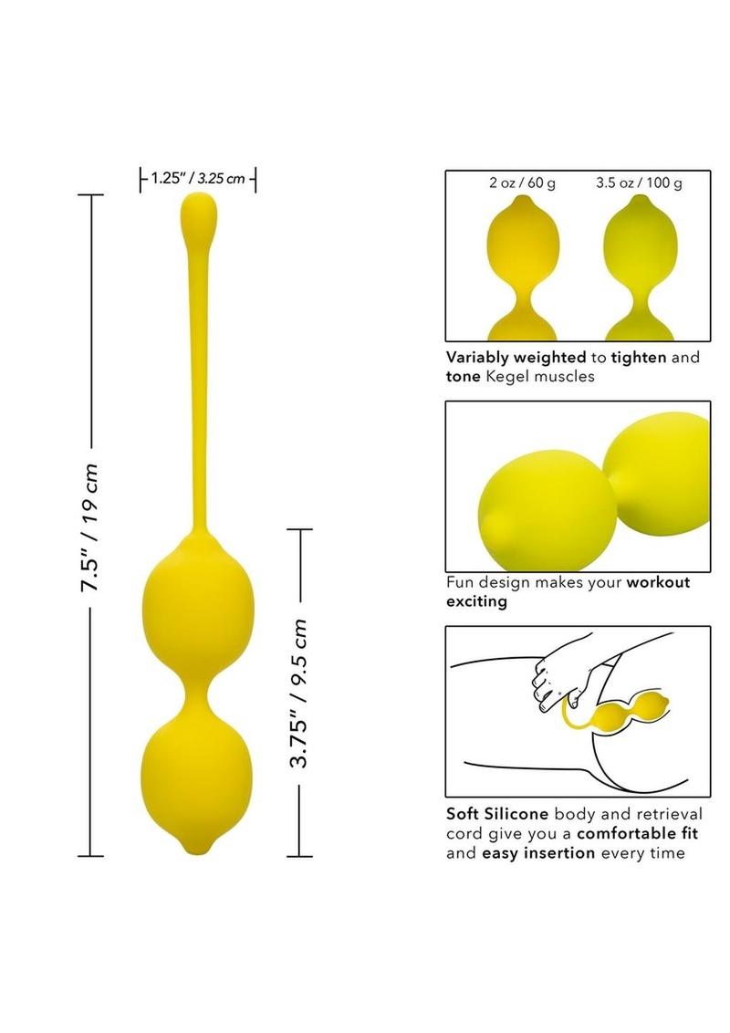 CalExotics Lemon Silicone Kegel Training Set
