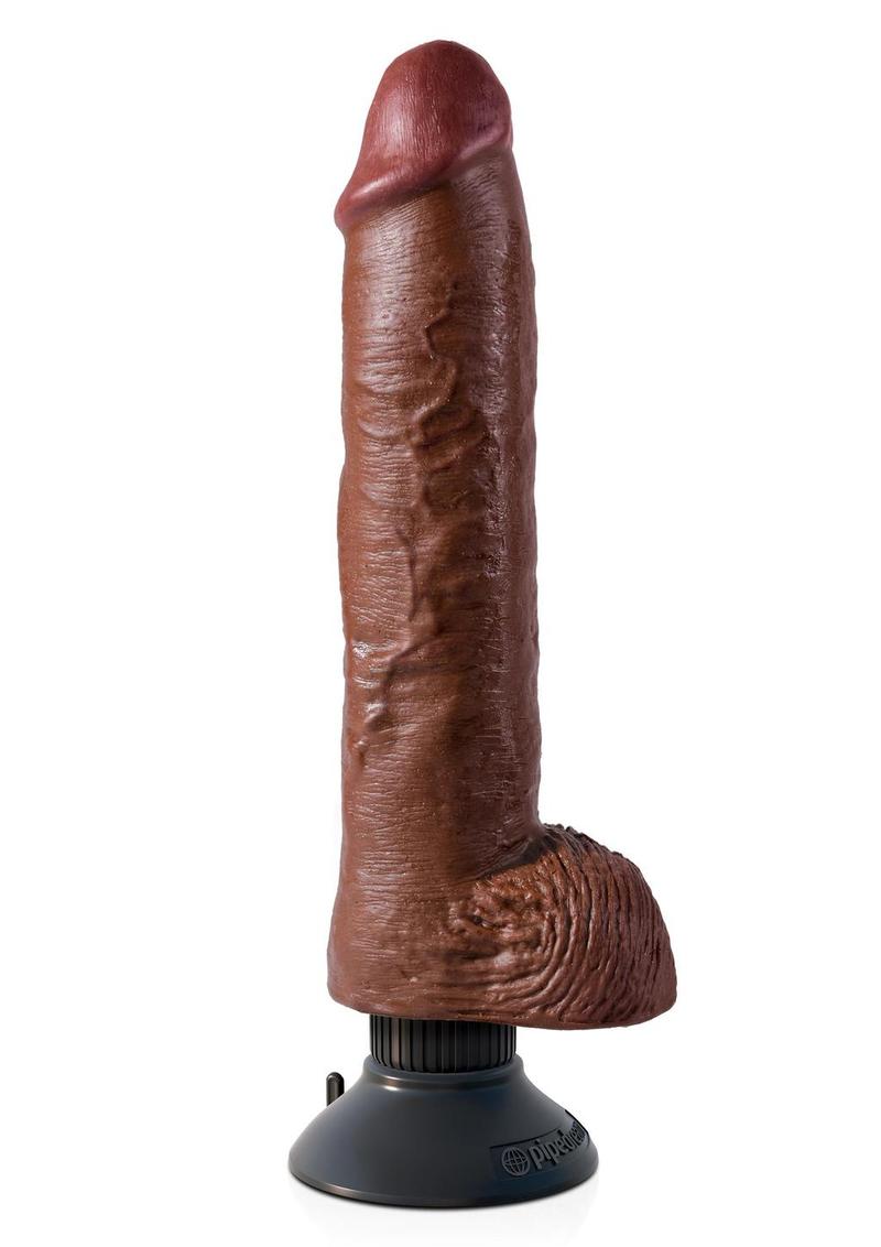 King Cock Vibrating Posable Dildo with Balls