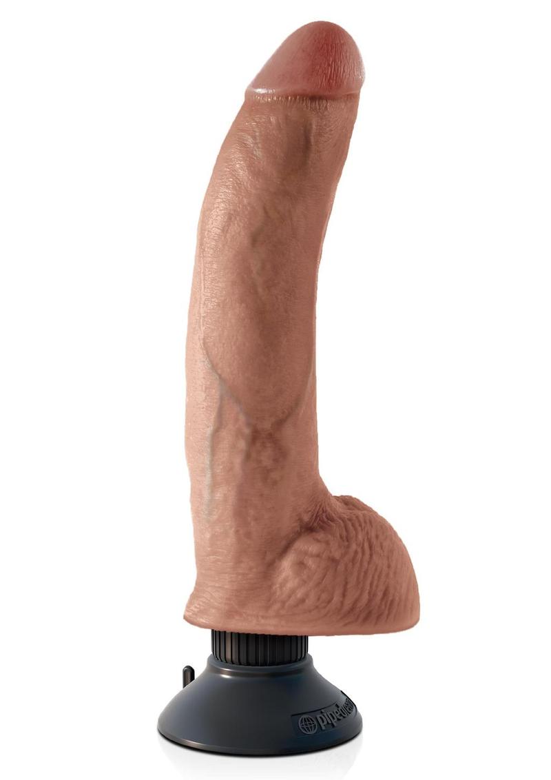 King Cock Vibrating Posable Dildo with Balls